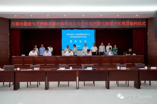 吕梁市政府与天津锦美碳材科技公司项目合作暨经开区项目集中签约仪式圆满举行